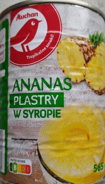 Zdjęcia - Ananas plastry w syropie Auchan