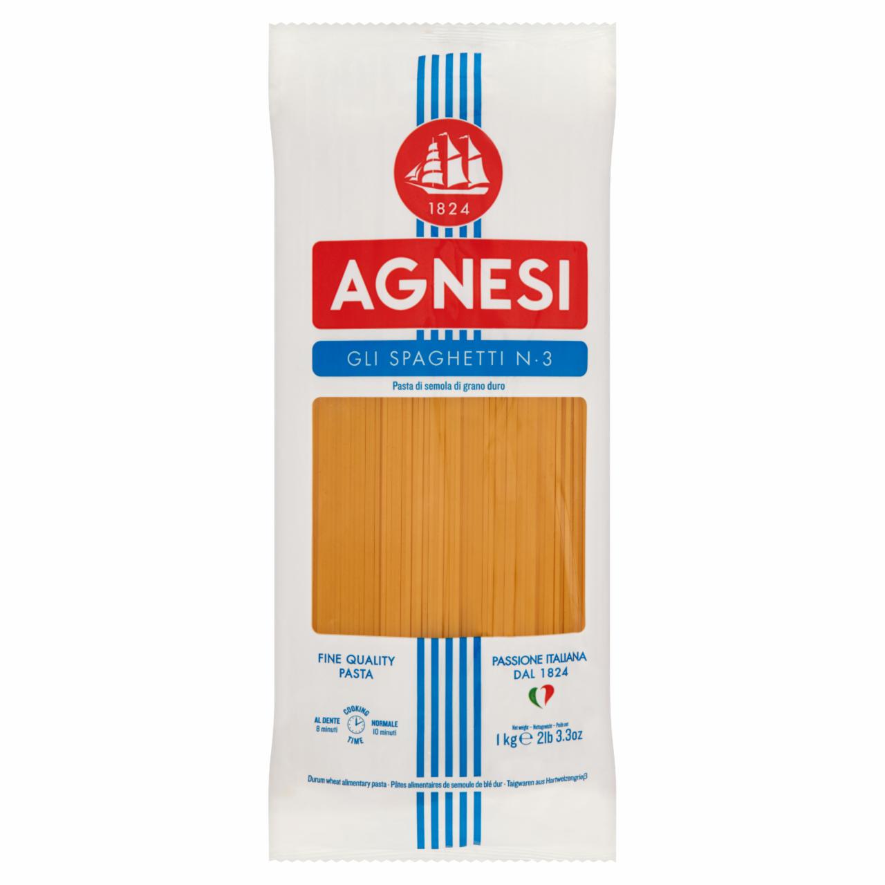 Zdjęcia - Agnesi Makaron Spaghetti nr 3 1 kg
