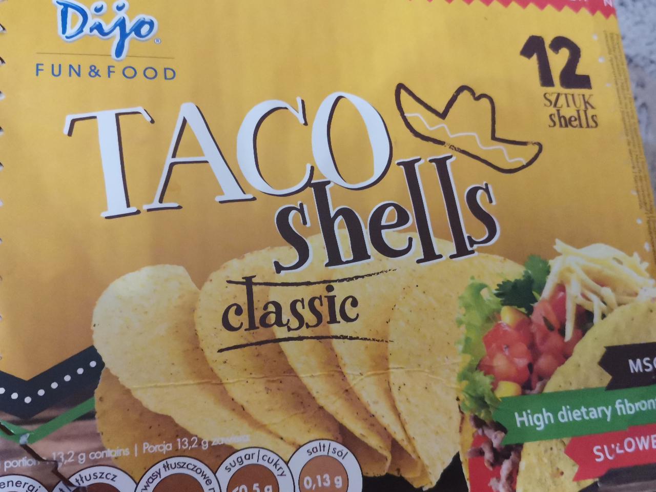 Zdjęcia - Dijo Classic Taco Sheells Smażone placki kukurydziane