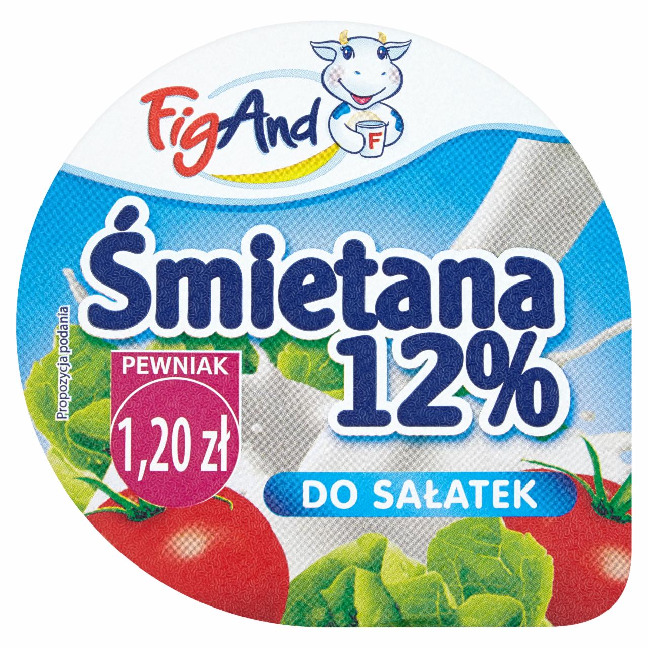 Zdjęcia - FigAND Śmietana 12% do sałatek 200 g