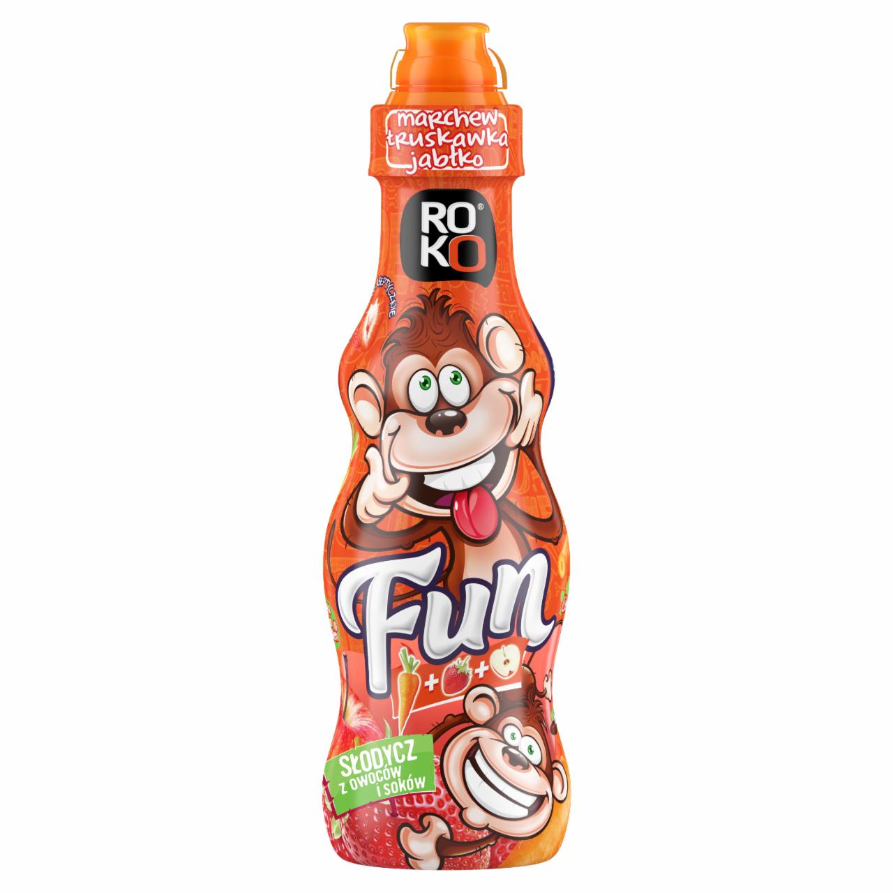 Zdjęcia - Roko Fun Marchew Truskawka Jabłko Napój wieloowocowo-marchwiowy 330 ml