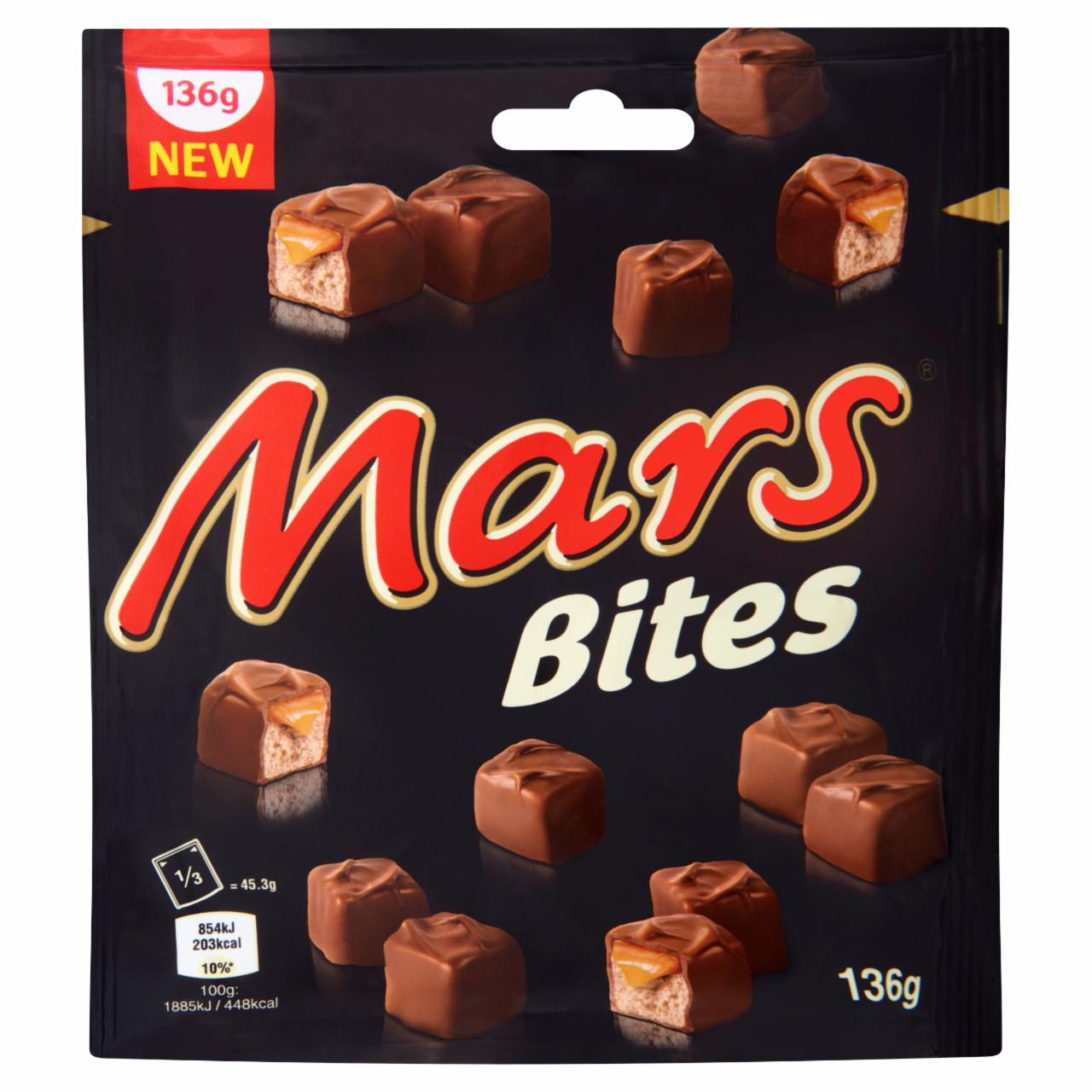 Zdjęcia - Mars Bites Batoniki z nugatowym nadzieniem oblane karmelem i czekoladą 136 g
