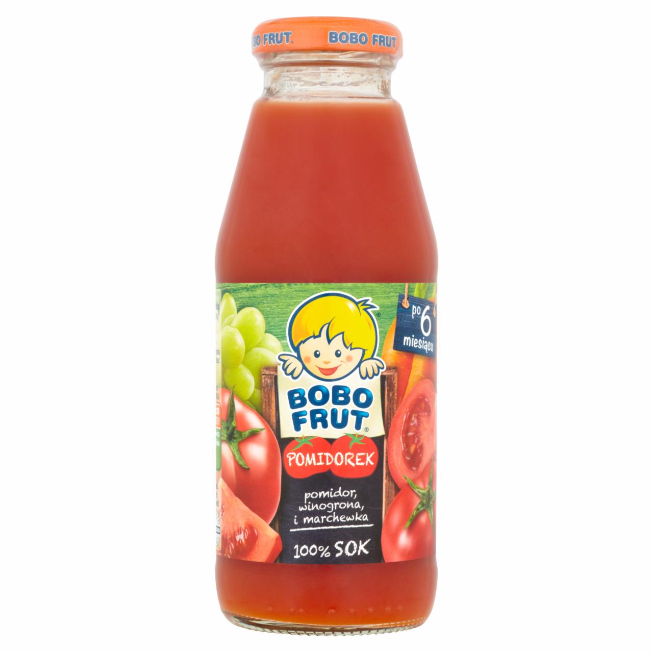 Zdjęcia - Bobo Frut Pomidorek 100% Sok pomidor winogrona i marchewka po 6 miesiącu 300 ml