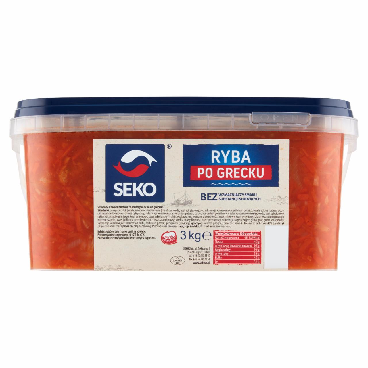 Zdjęcia - Seko Ryba po grecku 3 kg