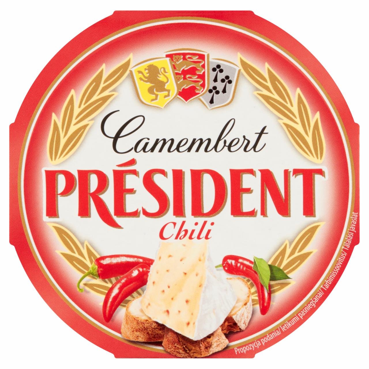 Zdjęcia - Président Ser Camembert chili 120 g