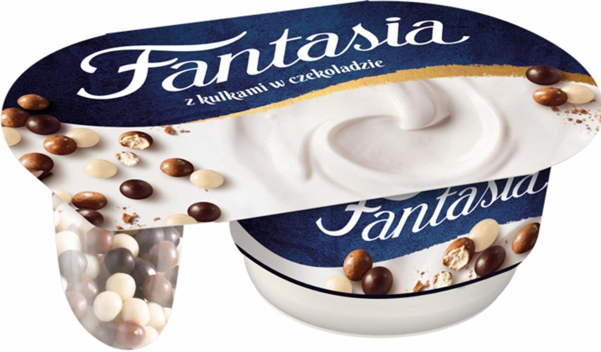 Zdjęcia - Fantasia Jogurt kremowy ze zbożowymi kulkami w czekoladzie Danone