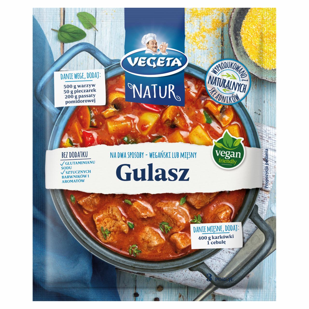 Zdjęcia - Vegeta Natur Mieszanka warzyw ziół i przypraw do dań gulasz 45 g