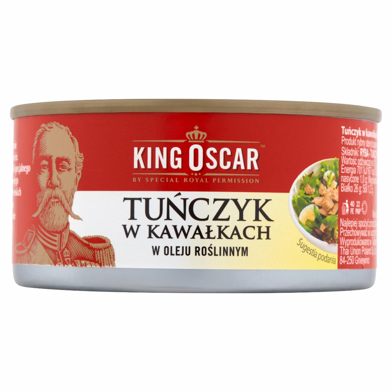 Zdjęcia - King Oscar Tuńczyk w kawałkach w oleju roślinnym 170 g