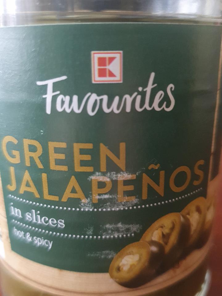 Zdjęcia - Green jalapeños in slices hot & spicy K-Favourites