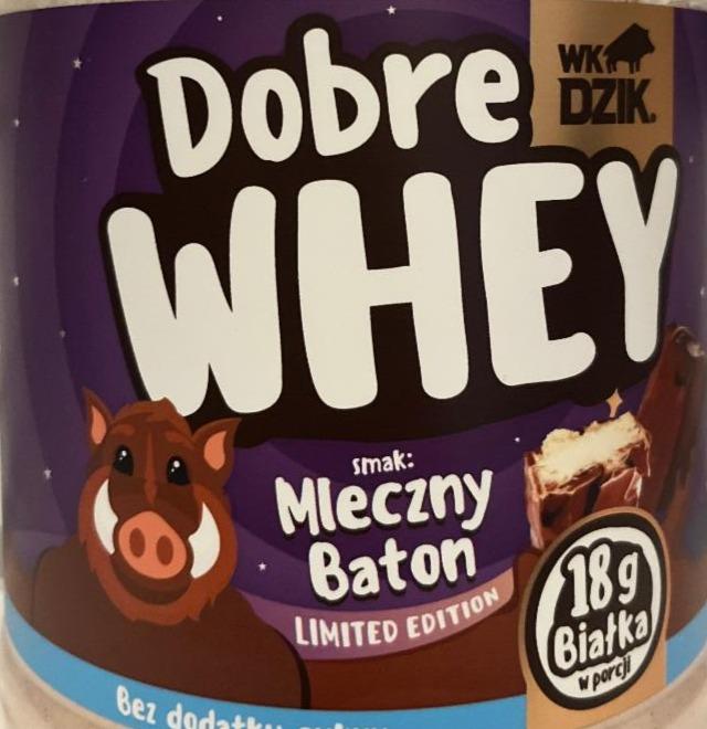 Zdjęcia - Dobre Whey Mleczny Baton Dzik