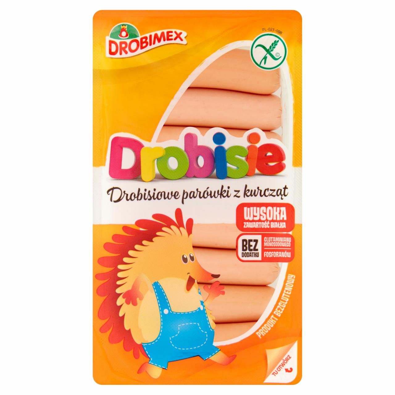 Zdjęcia - Drobimex Drobisie Drobisiowe parówki z kurcząt 170 g