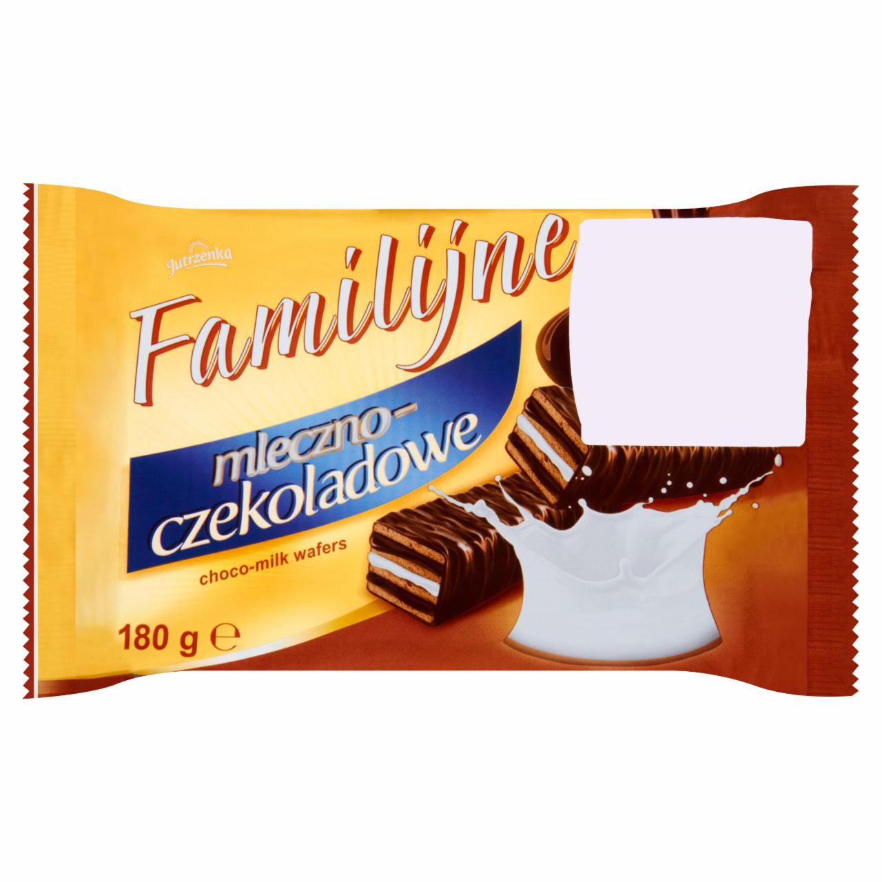 Zdjęcia - Familijne mleczno-czekoladowe Wafelki w czekoladzie mlecznej 180 g