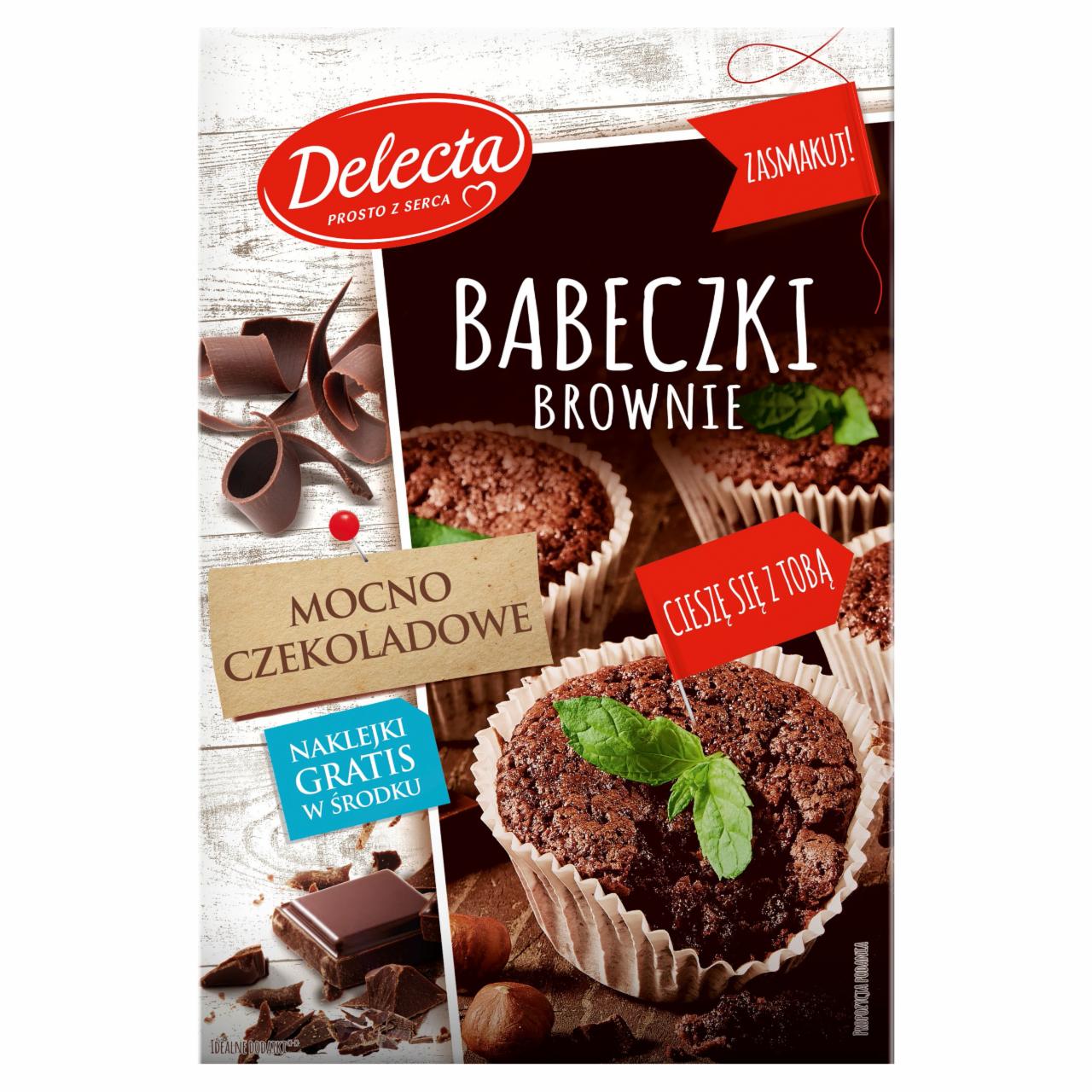 Zdjęcia - Delecta Babeczki Brownie mocno czekoladowe 360 g