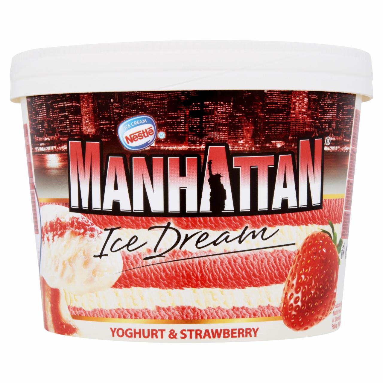 Zdjęcia - Manhattan Ice Dream Lody jogurtowo-truskawkowe 1400 ml
