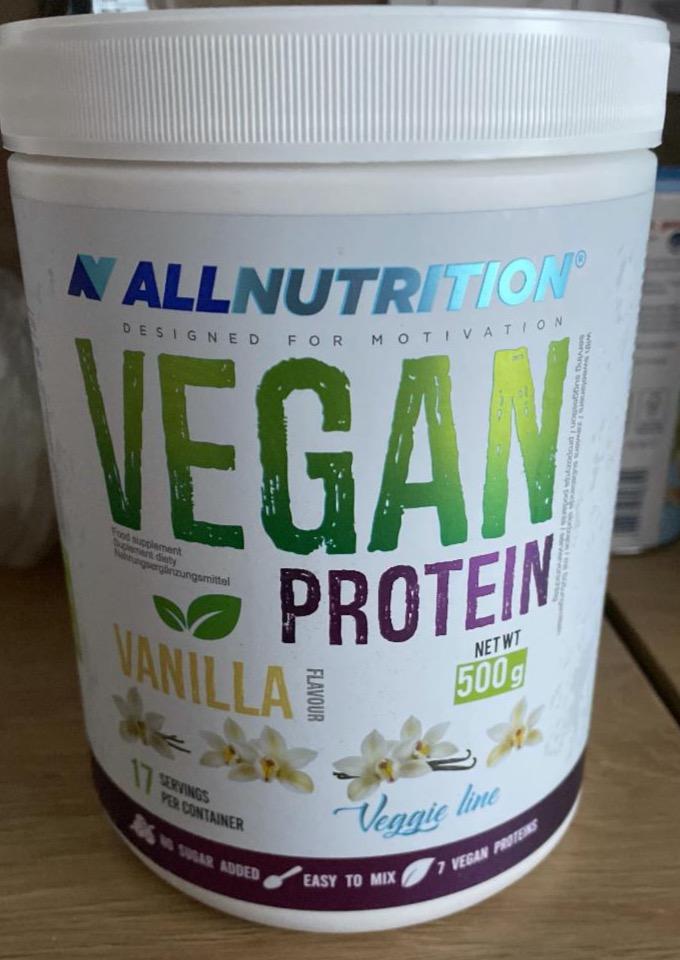 Zdjęcia - Vegan protein Vanilla flavour AllNutrition