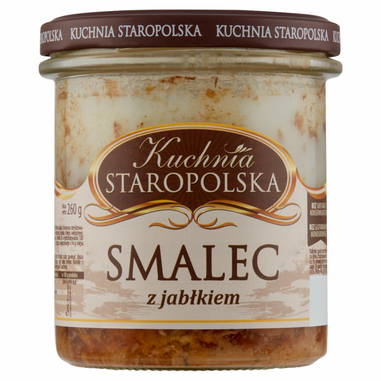 Zdjęcia - Kuchnia Staropolska Smalec z jabłkiem 260 g