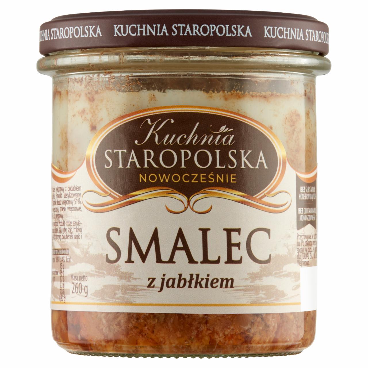 Zdjęcia - Kuchnia Staropolska Smalec z jabłkiem 260 g