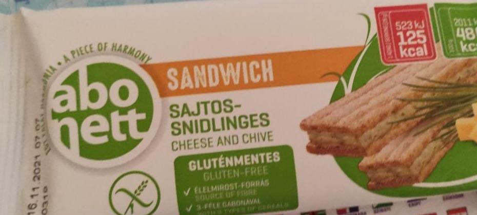 Zdjęcia - Sandwich Sajtos Snidlinges Abonett