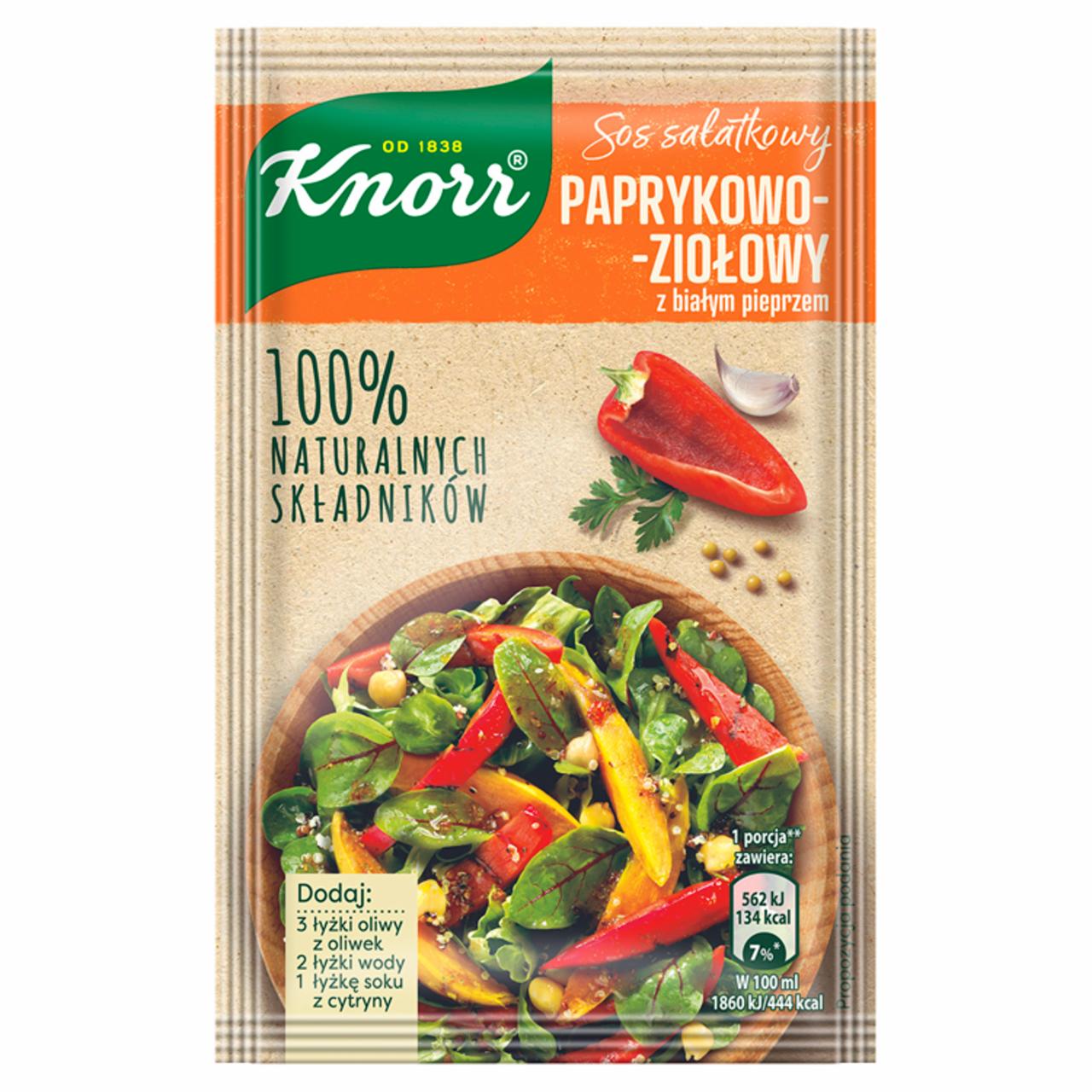 Zdjęcia - Knorr Sos sałatkowy paprykowo-ziołowy z białym pieprzem 9,2 g
