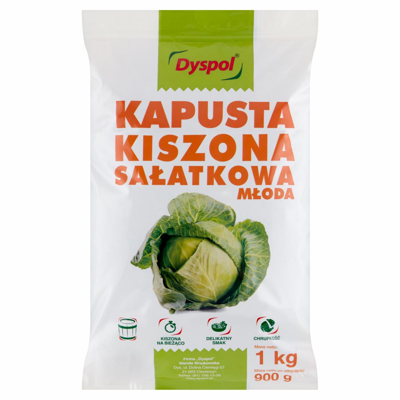 Zdjęcia - Dyspol Kapusta kiszona sałatkowa młoda 1 kg