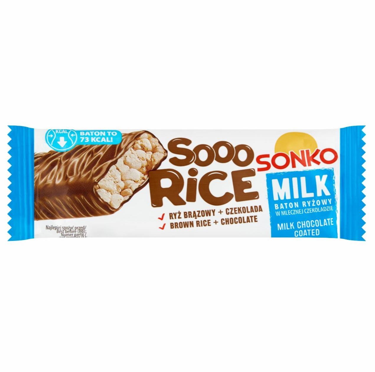 Zdjęcia - Sonko Sooo Rice Milk Baton ryżowy w mlecznej czekoladzie 16 g