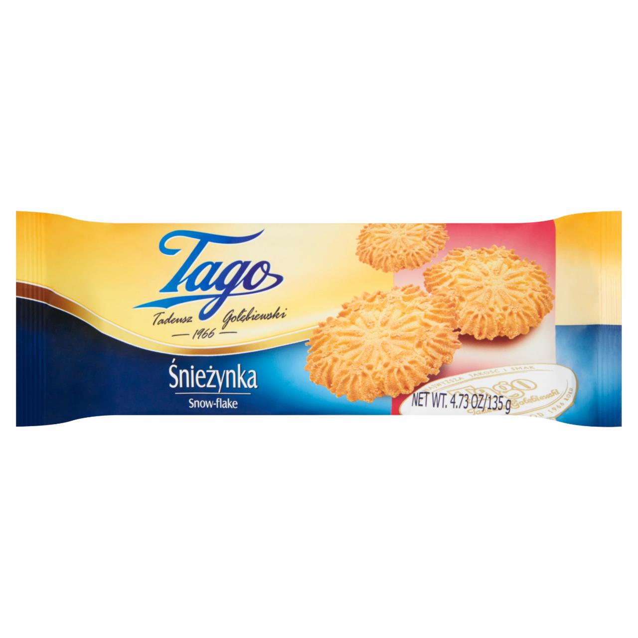 Zdjęcia - Tago Śnieżynka Ciasteczka o smaku maślanym 135 g