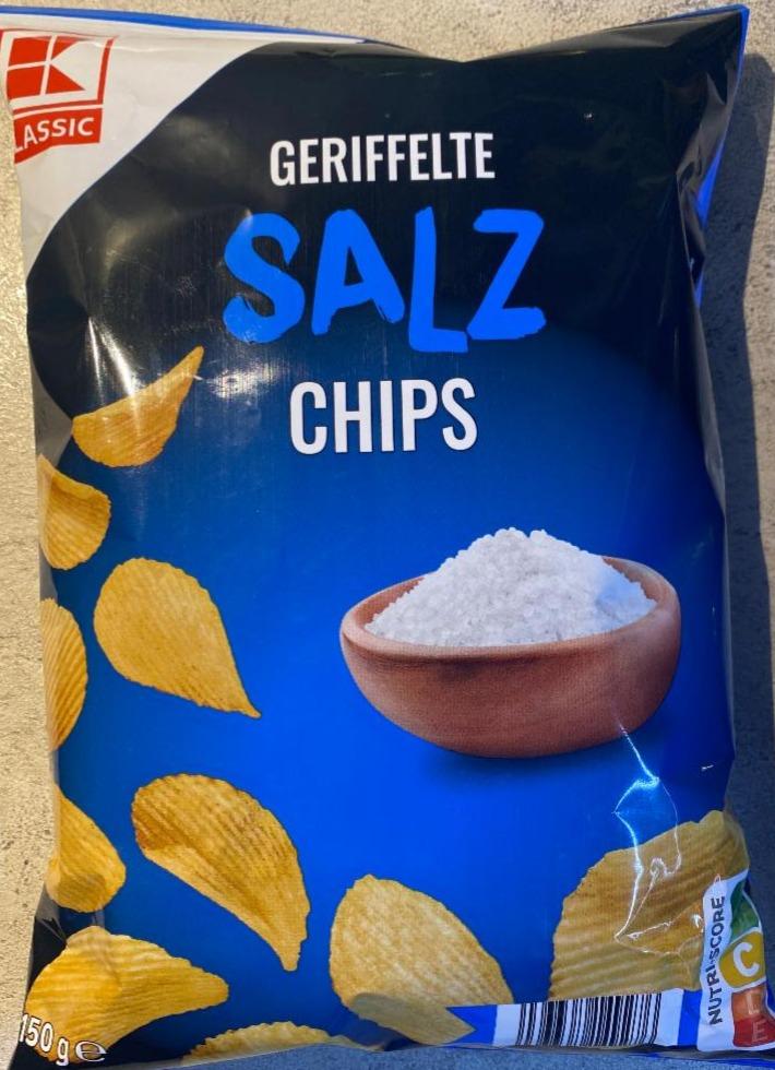 Zdjęcia - Geriffelte Salz chips K-Classic