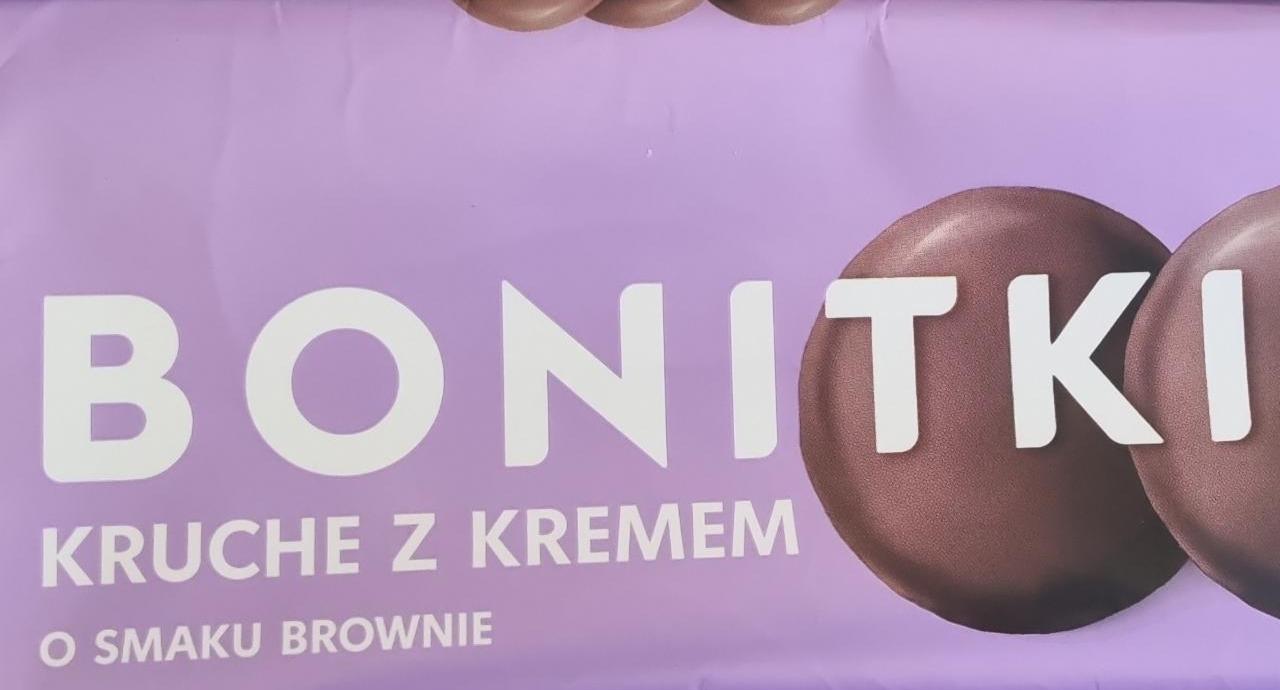 Zdjęcia - Kruche z kremem o smaku brownie Bonitki