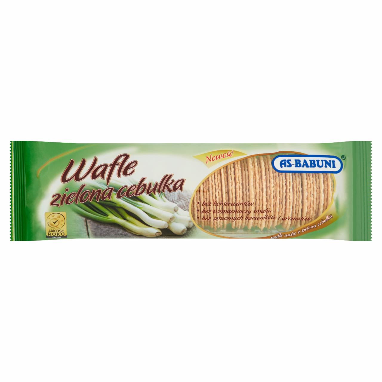 Zdjęcia - As-Babuni Wafle zielona cebulka 90 g