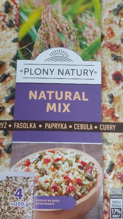 Zdjęcia - Natural Mix Ryż, Fasolka, Papryka, Cebula, Curry Plony Natury