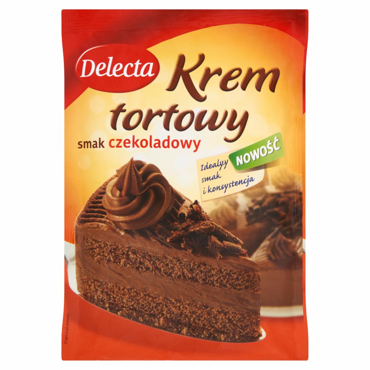 Zdjęcia - Delecta Krem tortowy smak czekoladowy 115 g