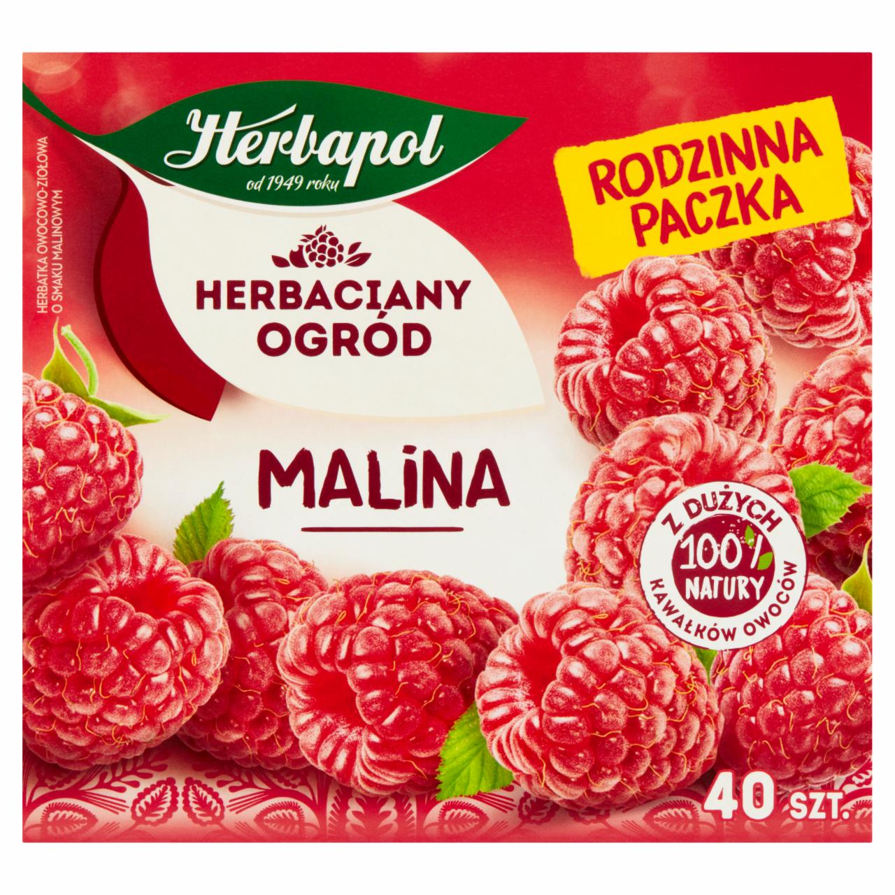 Zdjęcia - Herbapol Herbaciany Ogród Herbatka owocowo-ziołowa malina 108 g (40 x 2,7 g)