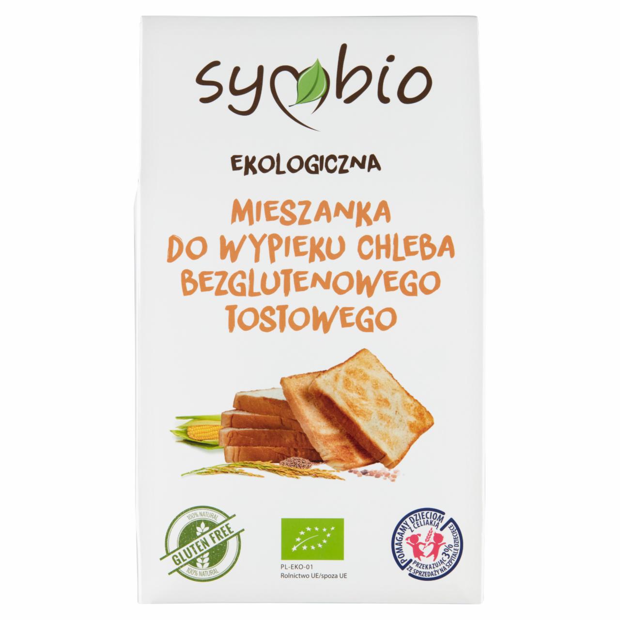 Zdjęcia - Symbio Ekologiczna mieszanka do wypieku chleba bezglutenowego tostowego 450 g