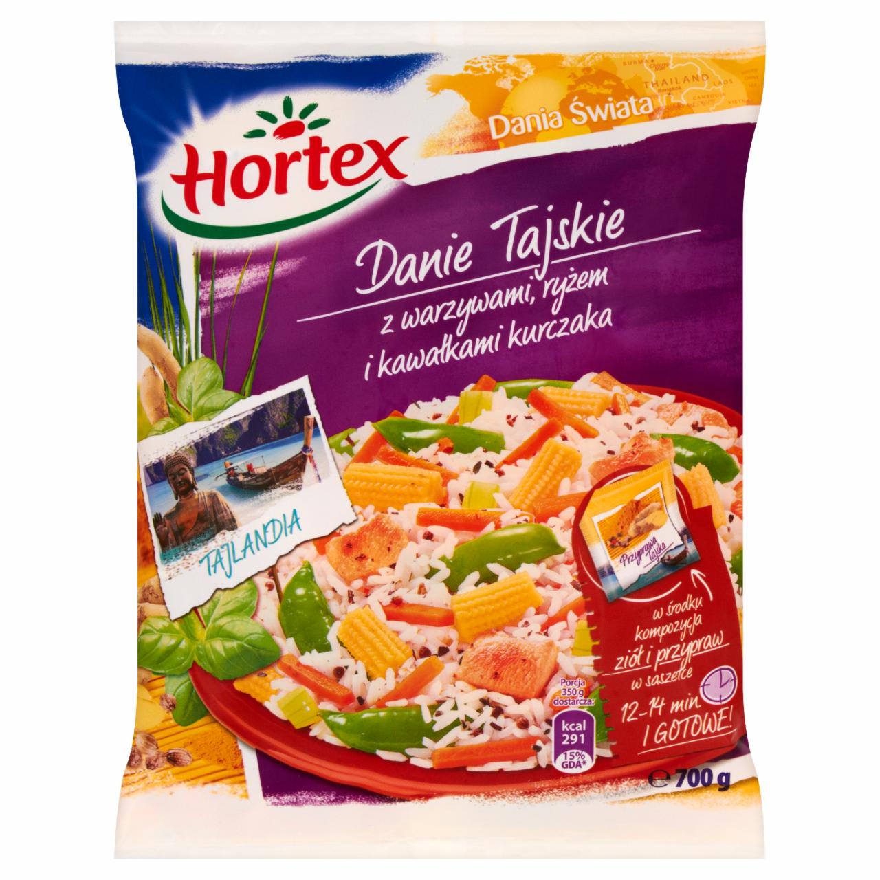 Zdjęcia - Hortex Dania Świata Danie Tajskie z warzywami ryżem i kawałkami kurczaka 700 g