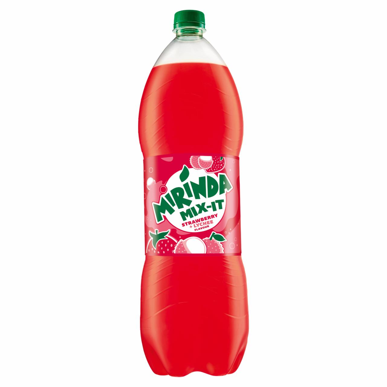 Zdjęcia - Mirinda Mix-It Strawberry&Lychee Napój gazowany 2 l