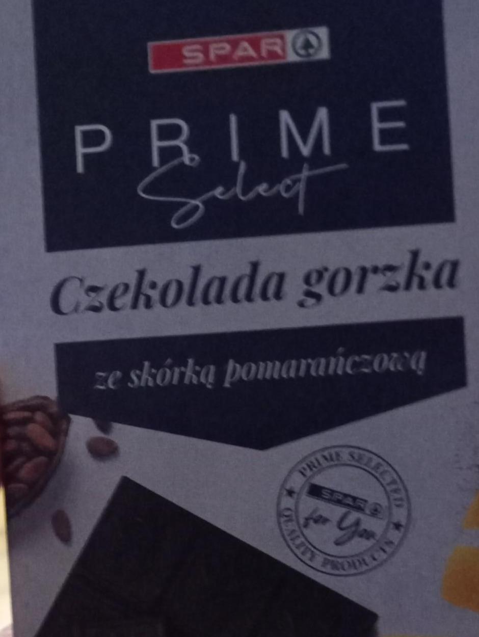 Zdjęcia - Czekolada gorzka ze skórką pomaranczową Spar