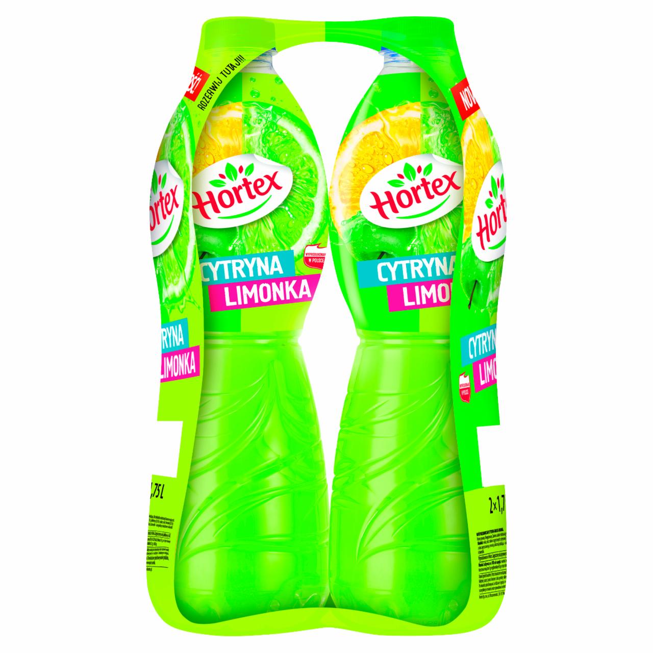 Zdjęcia - Hortex Napój wieloowocowy cytryna limonka 2 x 1,75 l