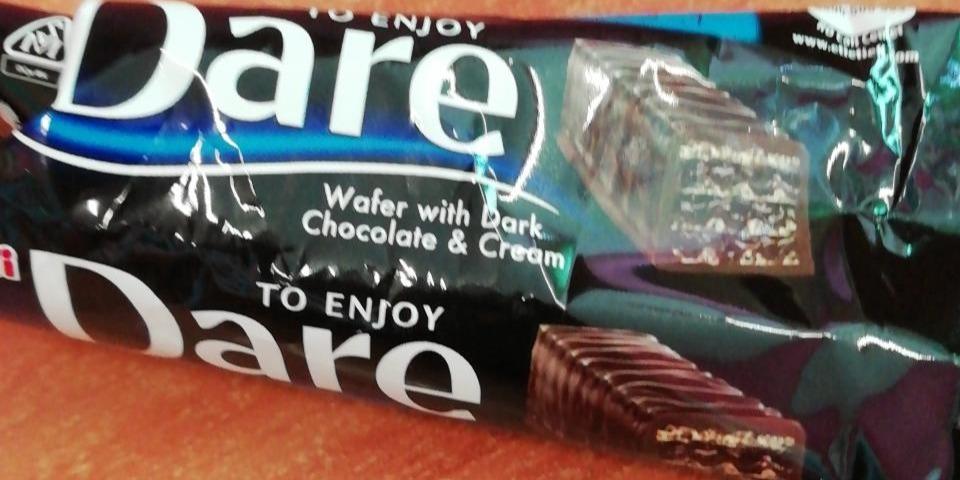 Zdjęcia - Eti Dare Wafel w czekoladzie deserowej z kremem czekoladowym 50 g
