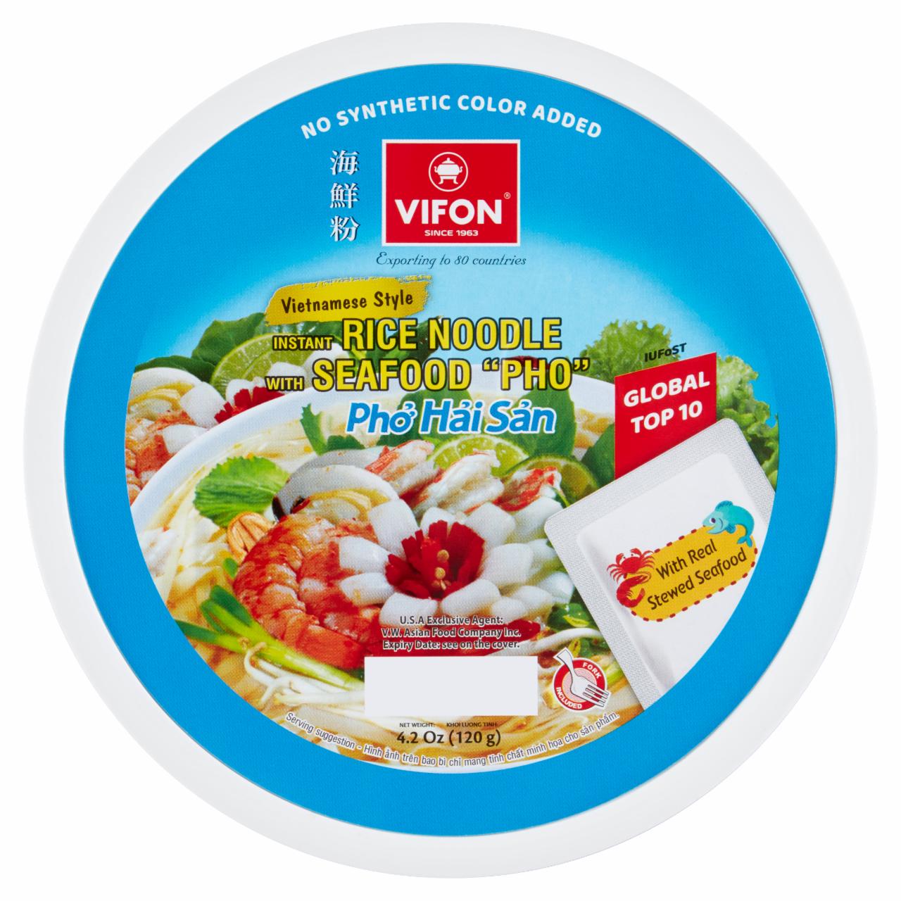 Zdjęcia - Vifon Zupa błyskawiczna Pho z owocami morza i kluskami ryżowymi w stylu wietnamskim 120 g