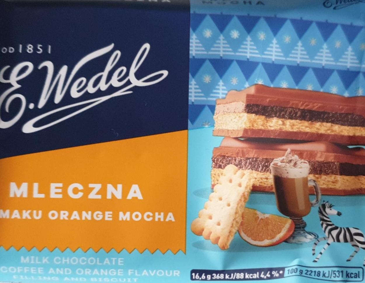 Zdjęcia - Czekolada mleczna o smaku Orange Mocha E. Wedel