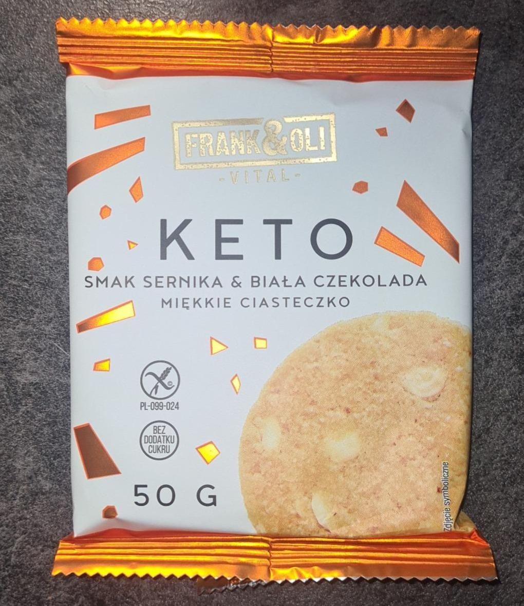 Zdjęcia - KETO Smak Sernika & Biała Czekolada Miękkie Ciasteczko Frank&Oli