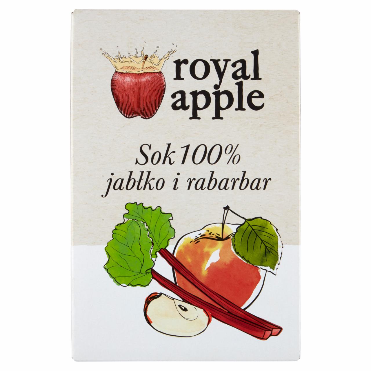 Zdjęcia - Royal apple Sok 100 % jabłko i rabarbar 3 l