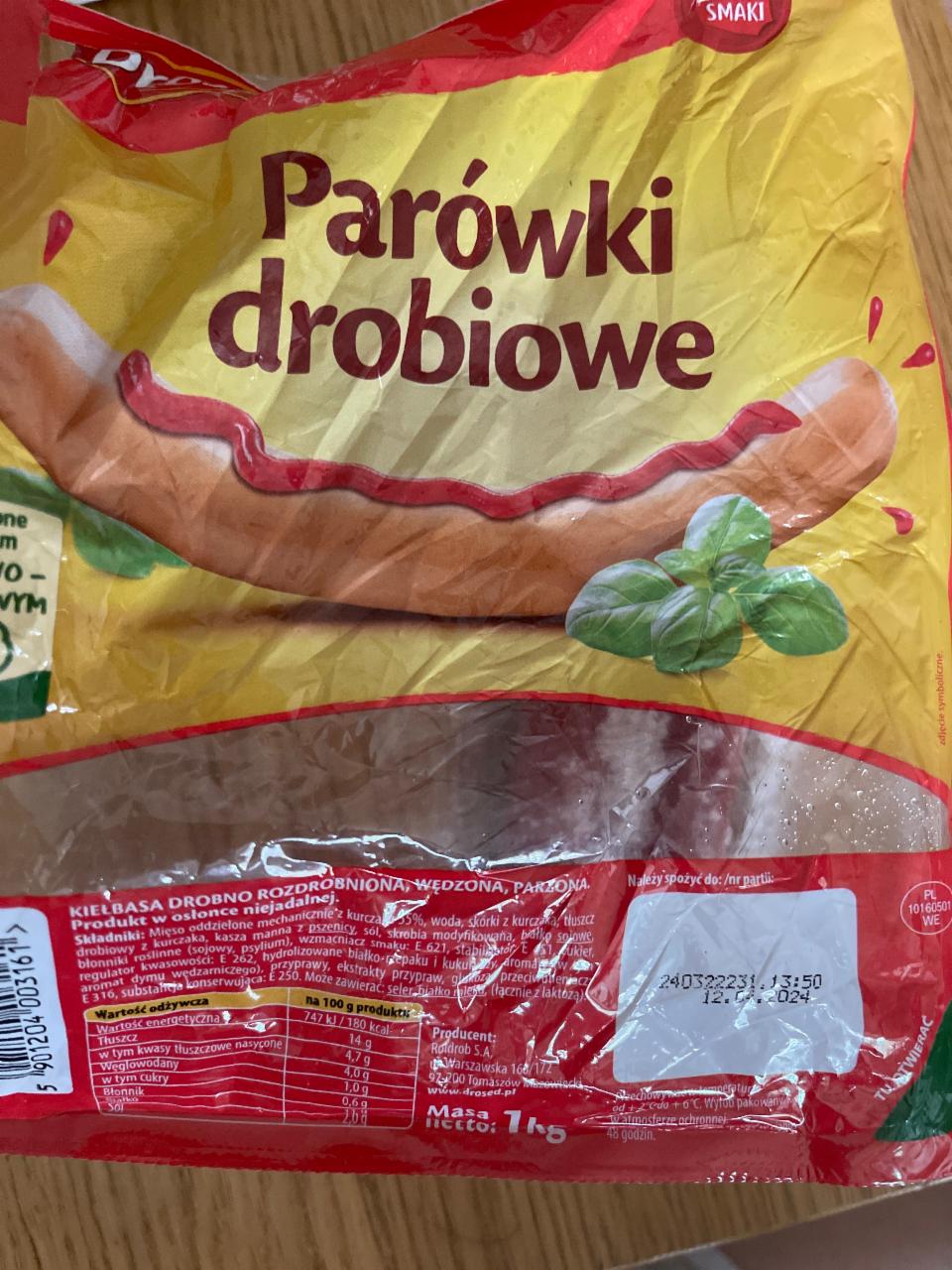 Zdjęcia - Parówki drobiowe Drosed