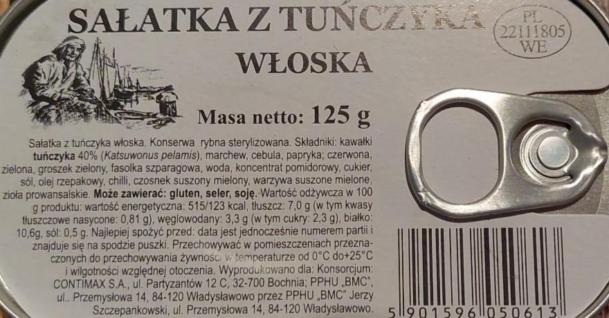 Zdjęcia - Sałatka z tuńczyka włoska Contimax