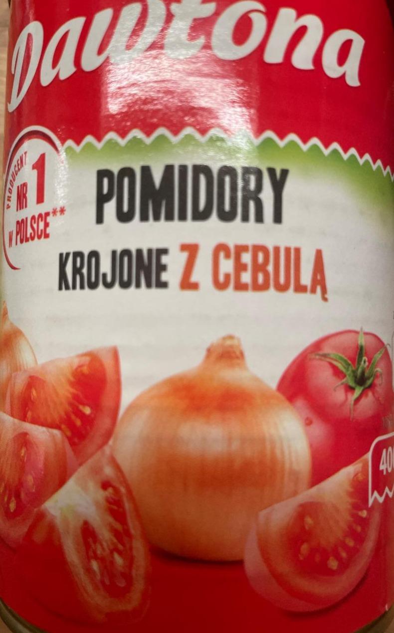 Zdjęcia - Dawtona Pomidory krojone z cebulą 400 g