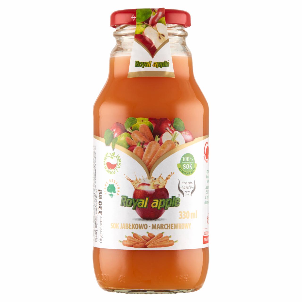 Zdjęcia - Royal apple Sok jabłkowo-marchewkowy 330 ml