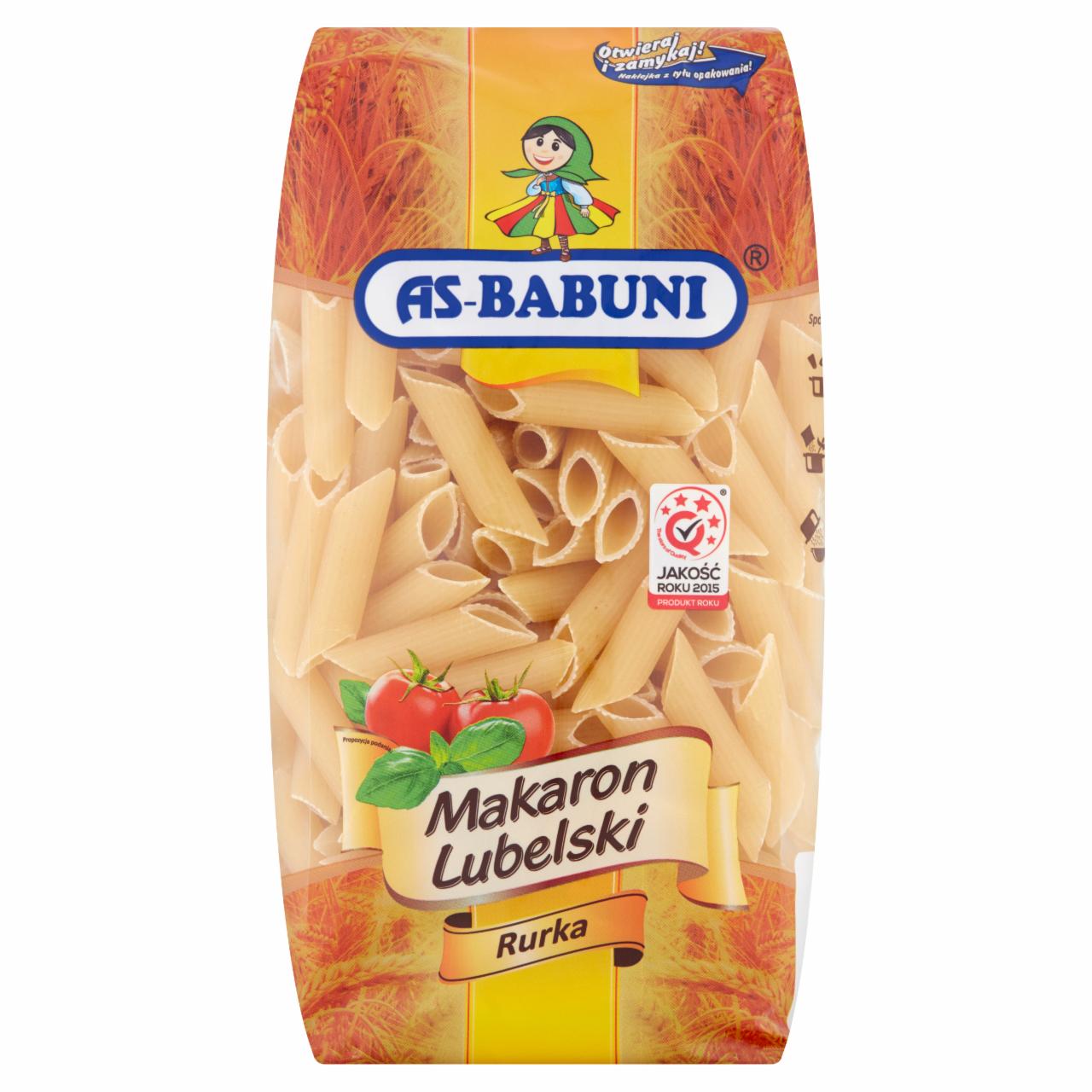 Zdjęcia - As-Babuni Makaron rurki 400 g