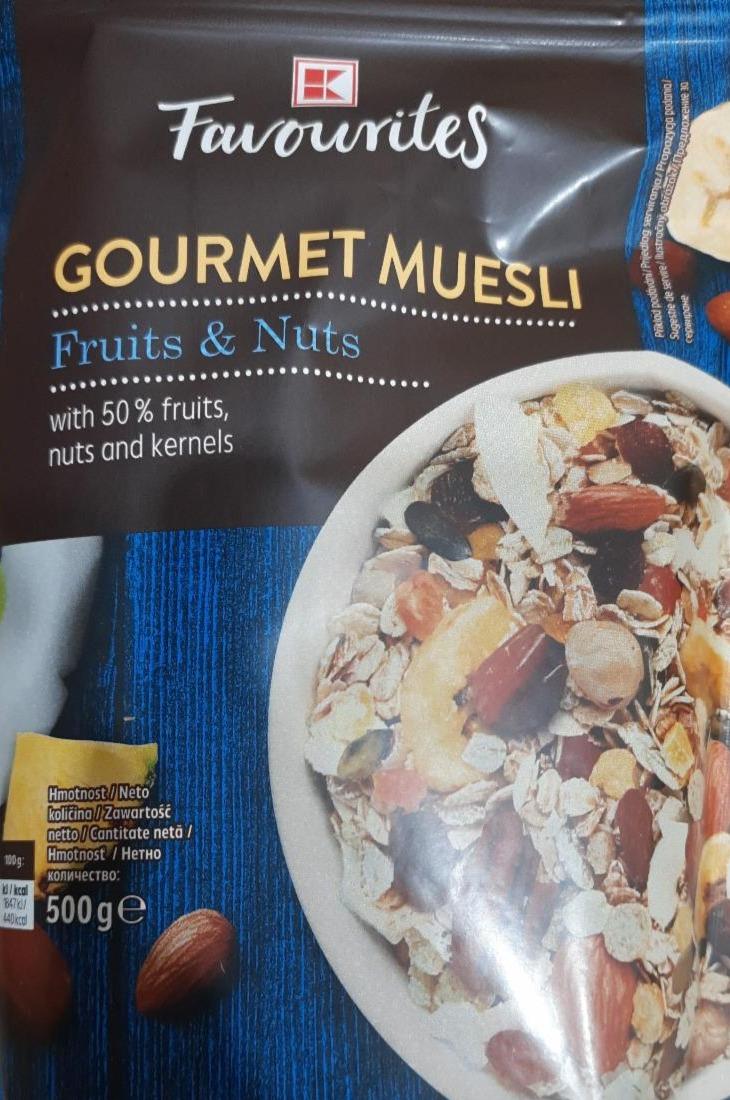 Zdjęcia - gourmet muesli Fruits&Nuts Kaufland