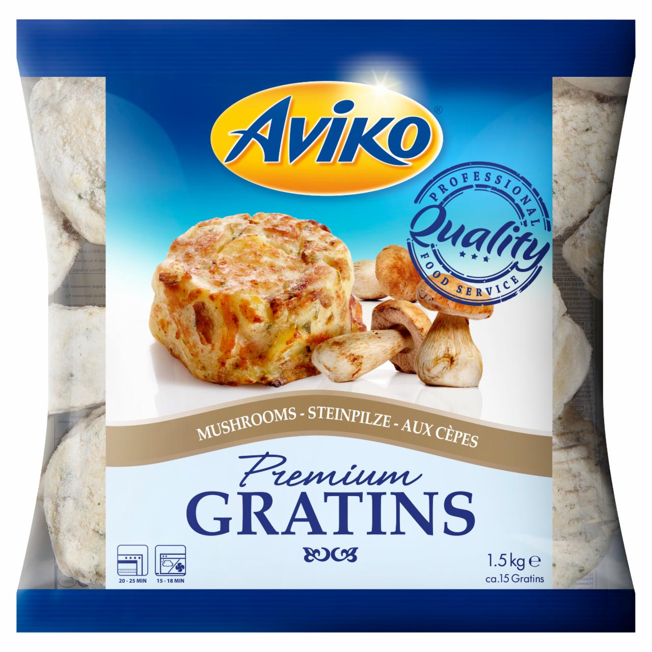 Zdjęcia - Aviko Premium Gratiny ziemniaczane z grzybami leśnymi 1,5 kg