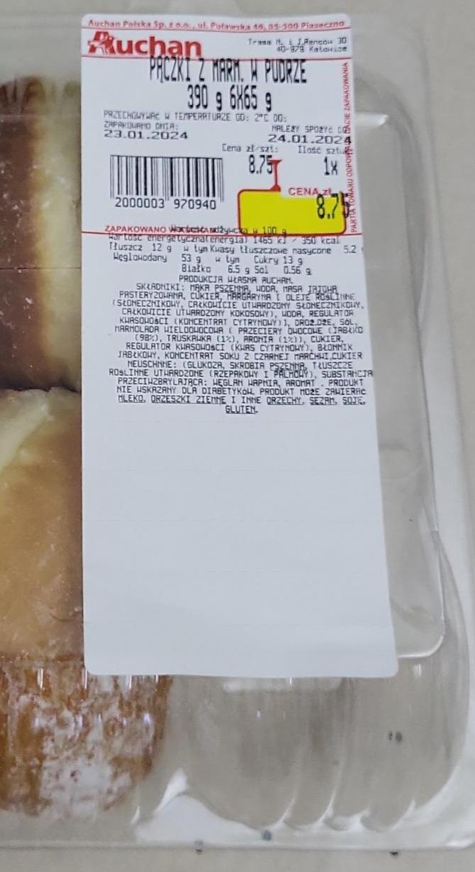 Zdjęcia - Pączki z marmoladą Auchan